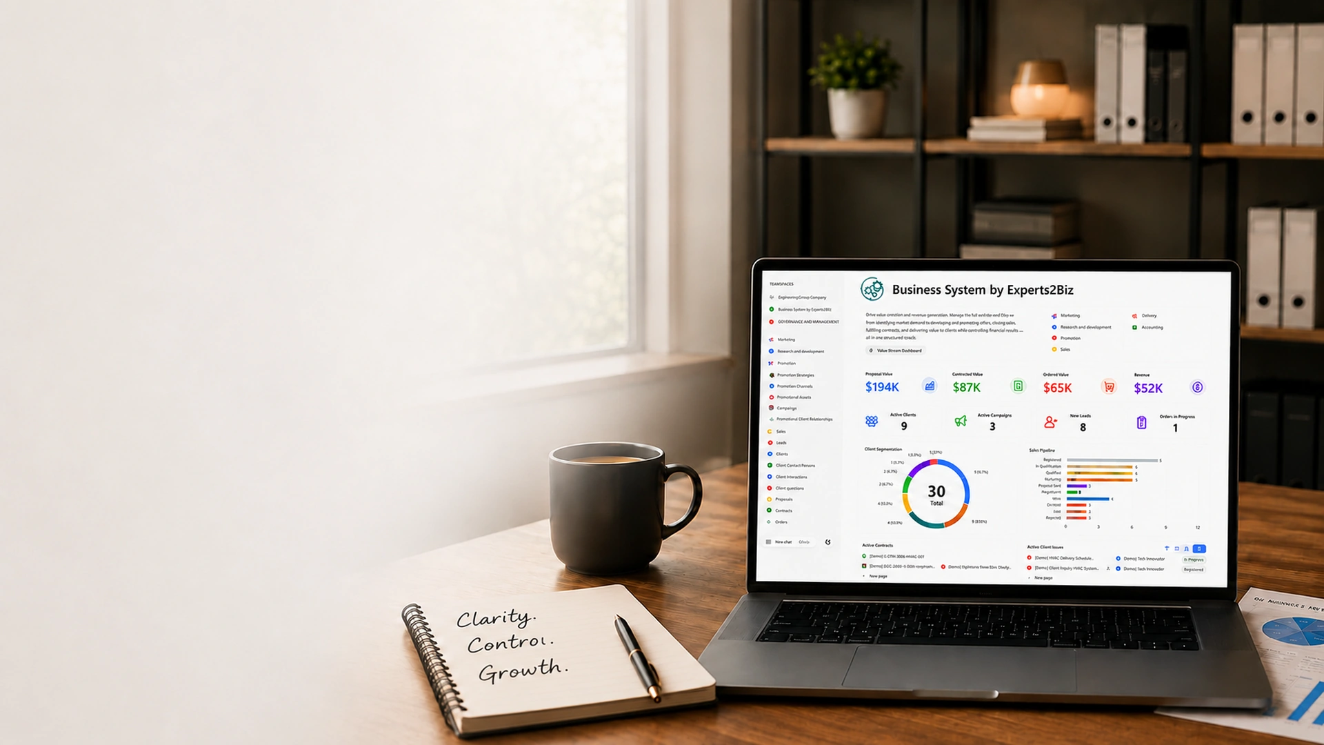 Business System by Experts2Biz dashboard preview